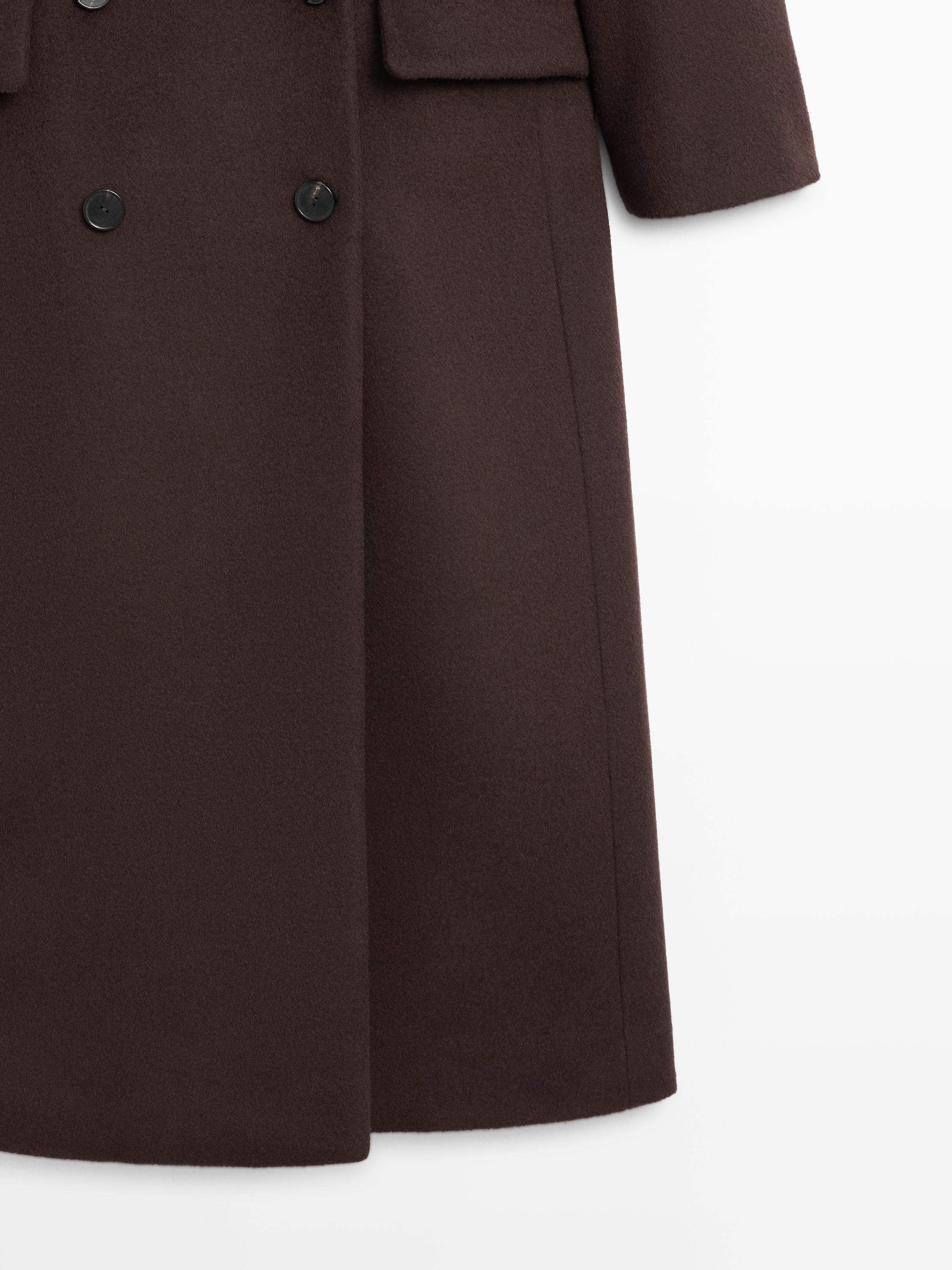 100% wool double-breasted coat - STUDIO